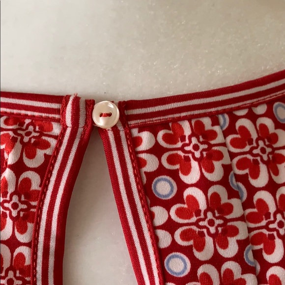 MAX STUDIO RED PRINTED SLEEVELESS JERSEY DRESS - Picture 5 of 7